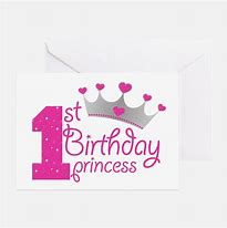 Image result for 1st Little Princess Birthday Card
