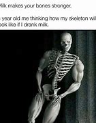Image result for Skeleton Milk Meme