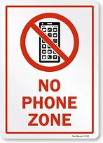 Image result for Mobie Phone Zone Sign