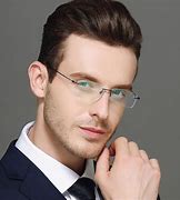 Image result for Frosted Blue Eyeglasses Men