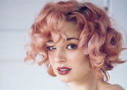 Image result for Rose Gold Copper Curly Hair
