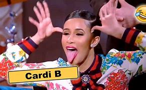 Image result for Cardi B Funny Face