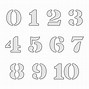 Image result for Number Templates to Print for Display