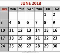 Image result for June 9 2018 Calendar