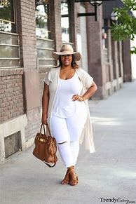 Image result for Plus Size All White Outfit