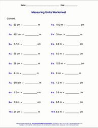 Image result for Measurement Worksheets Grade 5