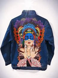 Image result for Graphic Jean Jacket
