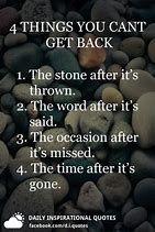 Image result for 4 Things You Can't Get Back