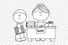 Image result for Teacher and Student Clip Art Black and White