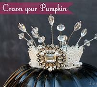 Image result for Halloween Pumpkin with Queen Crown