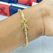 Image result for Rose Gold Diamond Link Bracelet Woman