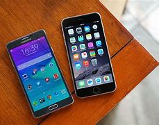 Image result for iPhone 6 Plus vs S6 Silver