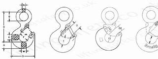 Image result for Lifting Eye Hook Dimensions