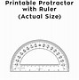Image result for Protractor Print Outs Actual Size