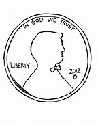 Image result for Penny Clip Art Black and White