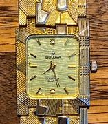 Image result for Bulova Diamond Quartz 18K Gold Watch
