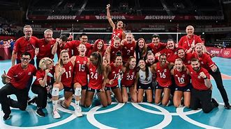 Image result for Volleyball Girls Red