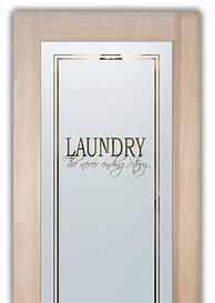 Image result for Etched Glass Laundry Door