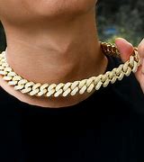Image result for Iced Out Gold Cuban Link Chain