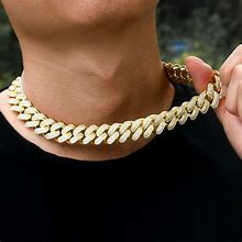 Image result for Real Gold Cuban Link Chain