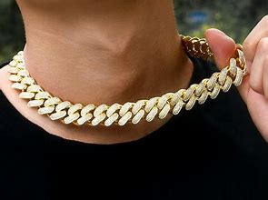 Image result for 14K Gold Cuban Link Chain