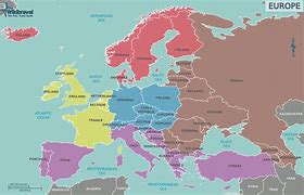 Image result for Europe Tourist Map with Cities