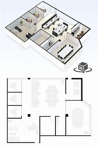 Image result for 3D Office Design Floor Plan