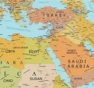 Image result for Map of Middle East North Africa