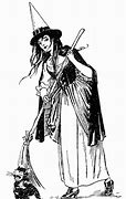 Image result for Halloween Witch Black and White