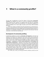 Image result for Community Profile Sample