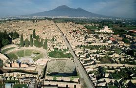 Image result for Aerial View of the Ruins of Pompeii