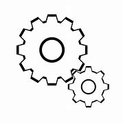Image result for White Small Gear Icon