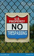 Image result for Government Property No Trespassing Sign