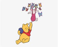 Image result for Winnie the Pooh Kissing Butterfly