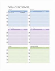 Image result for Weekly Agenda Templates Free