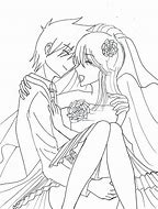 Image result for Anime Couple Outline