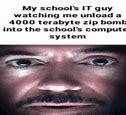 Image result for Zip Bomb Meme