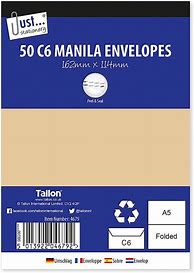 Image result for Manila Envelope Sizes