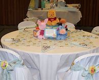 Image result for Winnie the Pooh Baby Shower Table Decorations