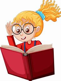 Image result for A Girl Reading Cartoon