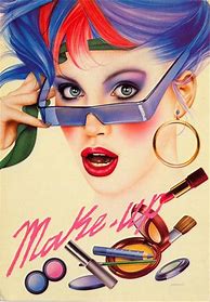Image result for 1980s Makeup Ads