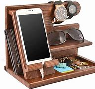 Image result for Woodencell Phone Charging Shelf