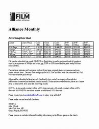 Image result for Magazine Rate Sheet