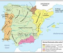 Image result for Map of Spain 1500