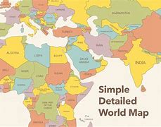 Image result for Simple World Map with Countries