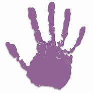 Image result for Purple Hand Print Clip Art