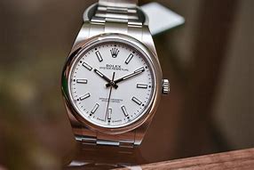 Image result for Rolex Oyster Perpetual White Dial