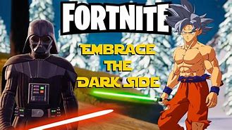 Image result for Fortnite Goku vs Darth Vader Meme