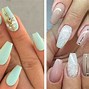 Image result for Sage Green and White Nails