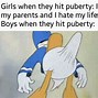 Image result for Girl and Boy Thinking Meme